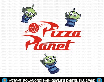Pizza Planet Png, Pizza Planet Svg, Aliens Svg Png, Foods and Drinks Svg, Pizza Box Party Svg Png, Pizza Restaurant Svg, Digital Download