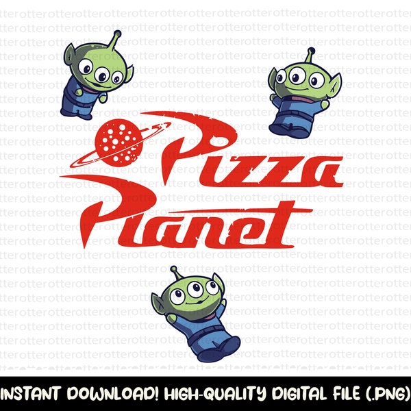 Pizza Planet Png, Pizza Planet Svg, Aliens Svg Png, Foods and Drinks Svg, Pizza Box Party Svg Png, Pizza Restaurant Svg, Digital Download