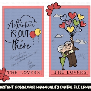 Happy Valentine&#39;s Day Svg, Cartoon Valentine Svg, Ellie and Carl Valentines, Couple Svg, Magical Heart Valentines, Honeymoon Vacation