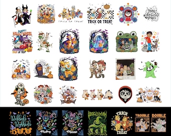Halloween Png Bundle, Mouse and Friends Halloween Png, Halloween Design Png, Halloween Sublimation, Trick Or Treat Png, Halloween Characters