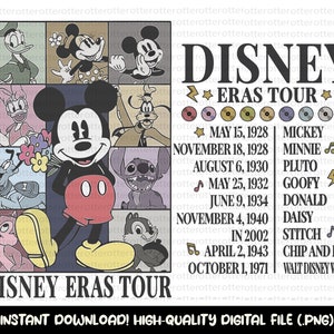 Ratón y amigos Svg, The Eras Tour Ratón y amigos PNG, Ratón y amigos Comfort Color Png, The Eras Tour Svg, Vacaciones familiares Svg