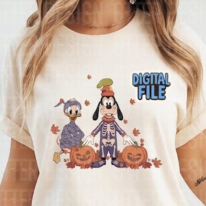 Mouse And Friends Ghost Halloween Png, Halloween Costume Png, Trick Or Treat Png, Spooky Vibes Svg, Halloween Digital File, Pumpkin Png