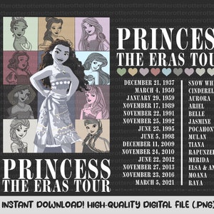 Princess Svg, The Eras Tour Princess PNG, Princess Comfort Color Png, Princess The Eras Tour Svg