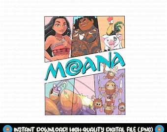 Princesse Moana Png rétro, Moana Png, Moana Png rétro, Moana Png, Moana chemise Png, téléchargement immédiat, fichier numérique, uniquement Png