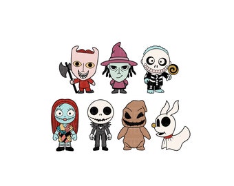 Bundle Halloween Nightmare Before Png, Horror Halloween Svg, Halloween Horror Movies Png, Spooky Season Png, Trick Or Treat Png, Cricut