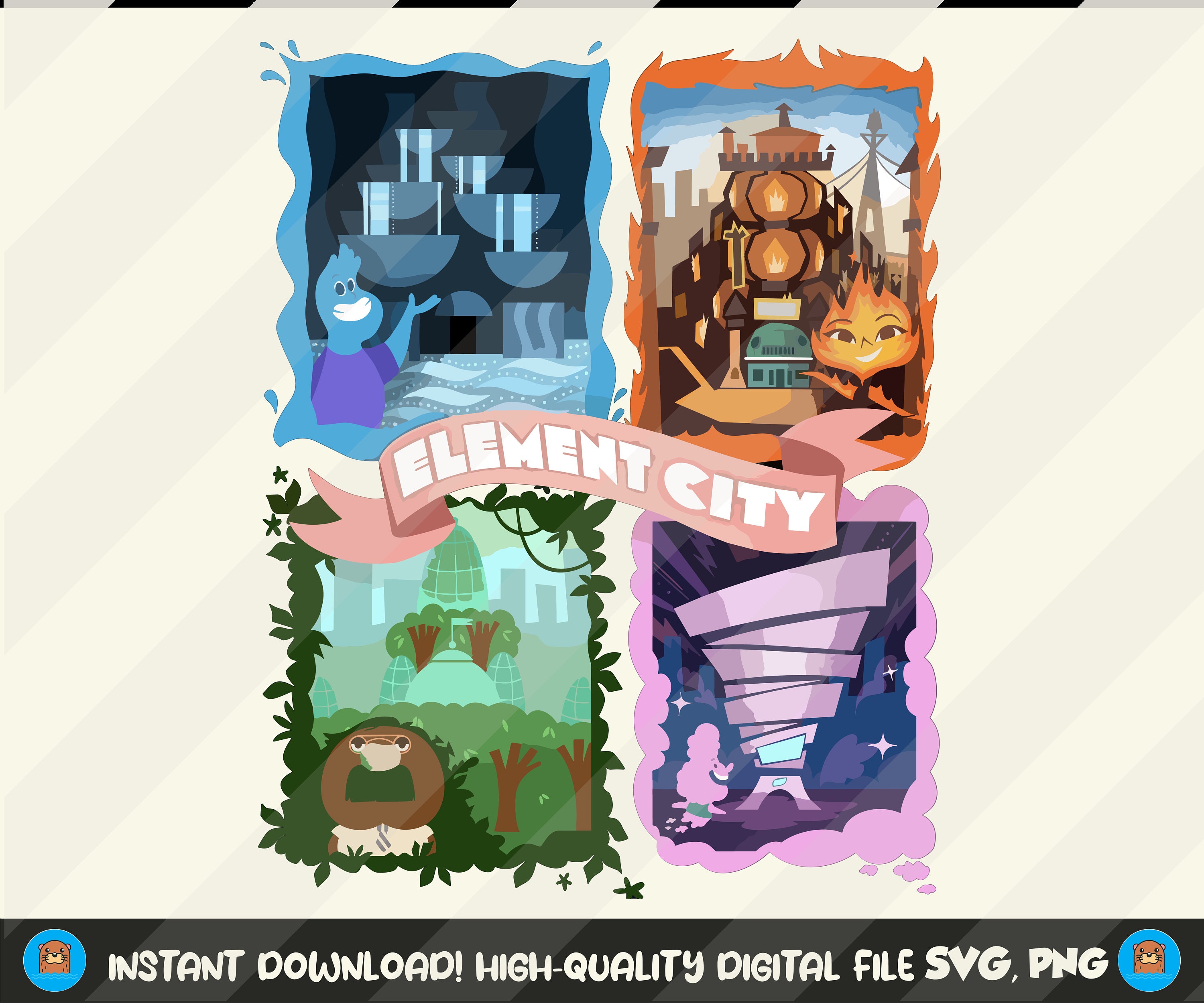 Elemental SVG, Elemental Digital, Elemental Printable, Elemental PNG ...