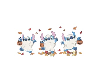 Stitch Ghost Halloweeen Png Svg, Halloween Costume Png, Stitch Halloween Png, Trick Or Treat Png, Spooky Vibes Svg, Halloween Cricut File