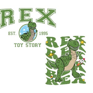 Toy Story Rex Two-sided Shirt Png, Rex Png, Dinosaur Rex Png, Rex Sublimation, Toy Story Png, Rex Sublimation, Rex Shirt Png, Only Png