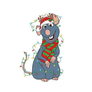 Christmas Ratatouille Svg, Ratatouille Png, Anyone Can Cook Svg, Xmas Ratatouille, Ratatouille Sublimation, Christmas File, Digital File