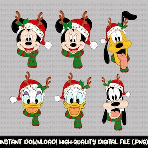 Bundle Christmas Mouse And Friend SVG, Christmas Season Svg, Christmas Squad Svg, Xmas Holiday Svg, Merry Christmas Svg, Digital Download