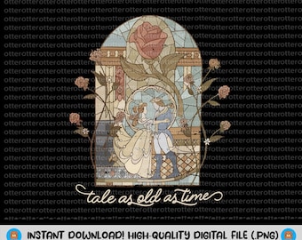 Tale As Old As Time Png, Princess and Prince Png, Family Vacation Png, Vacay Mode Png, Magical Kingdom Png, Instant Download