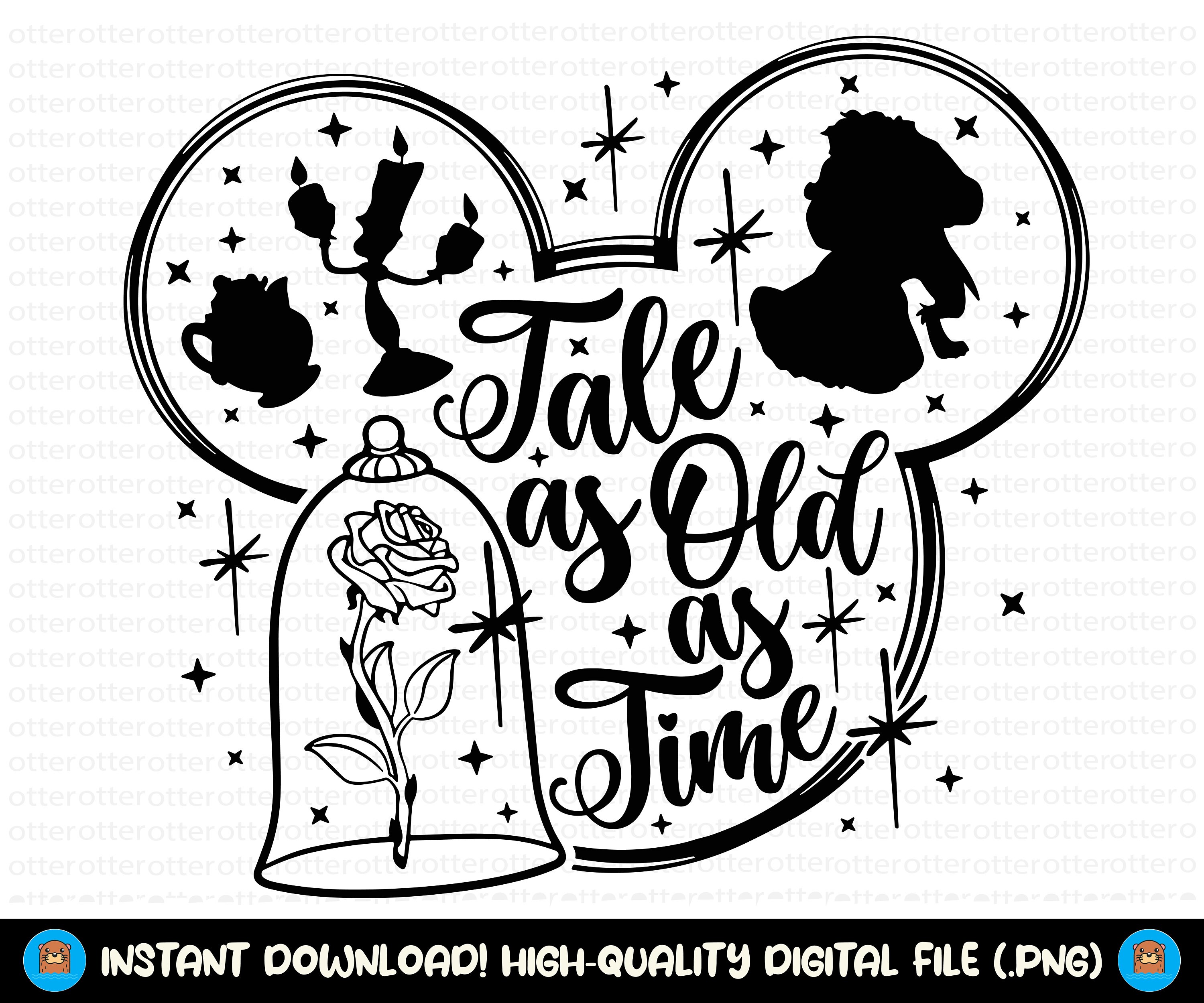 Tale as Old as Time, Tale PNG, SVG, Instant Download, Cricut and