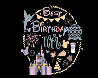 Best Birthday Ever Png Svg, Birthday Girl Png, Birthday Boy Svg, Magical Castle Birthday Png, Family Svg, Happy Birthday Svg, Birthday Squad