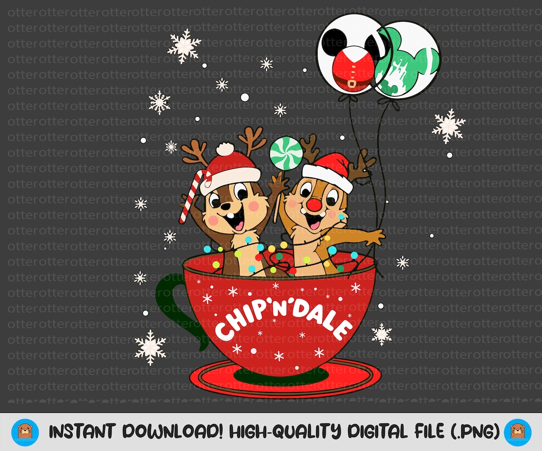 Chip and Dale Christmas Svg, Double Trouble Christmas Png, Christmas ...