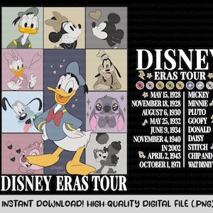Mouse and Friends Svg, The Eras Tour Mouse and Friends PNG, Mouse And Friends Comfort Color Png, The Eras Tour Svg, Family Vacation Svg