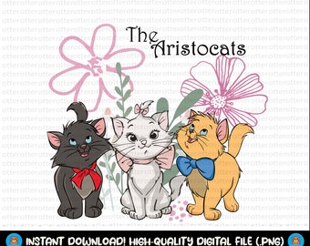 Aristocats Svg, Aristocats Pvg, Marie Svg, Katt Svg, Kattmamma Svg, Lager Svg, Aristocats T-shirtdesign, Aristocats Sublimering, Trip Svg