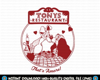 Lady and the Tramp Svg, Lady and the Tramp Png, Digital Download, Instant Download, Cricut Files, Lady and the Tramp Svg