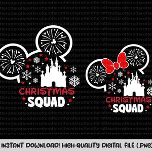 Bundle Magic Castle Christmas, Christmas Mouse And Friends, Christmas Squad Svg, Christmas Friends Svg, Holiday Season Svg, Digital Download