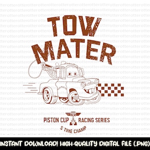 Retro Tow Mater Radiator Springs Svg Png, Svg For Cricut, Tow Mater Svg, Tow Mater Png, Retro Mater Png, Mater Shirt, Cars Png, Digital File