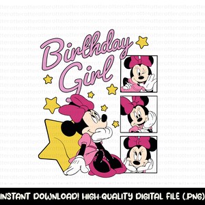Birthday Girl Png, Mouse Birthday Png, Happy Birthday Png, Family Vacation Png, Magical Kingdom, Png For Sublimation, Birthday Svg, Cricut