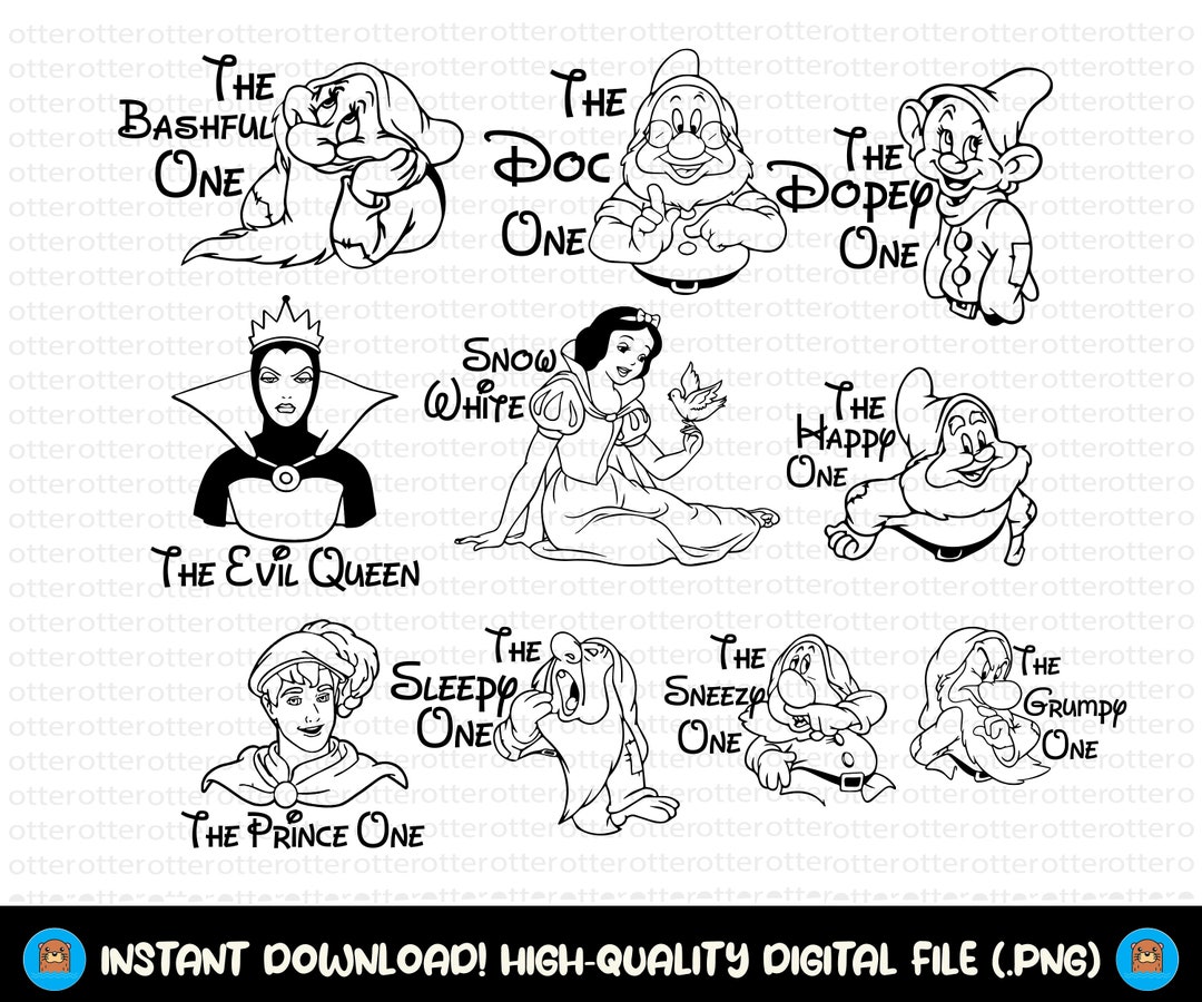 Seven Dwarfs Png, Seven Dwarfs Svg, Svg Files for Cricut, Family ...