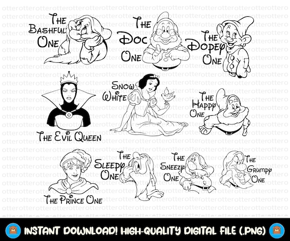 Seven Dwarfs Png, Seven Dwarfs Svg, Svg Files For Cricut, Family Matching Png, Family Trip Png, Birthday Squad Png, Family Vacation Svg
