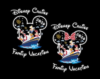 Vacaciones familiares 2026 Crucero Png Svg, Viaje en crucero Png, Crucero Png, Cabeza de ratón Png, Reino mágico Png, Vacaciones familiares Png
