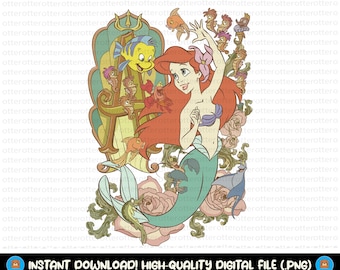 Ariel Png, Little Mermaid Png, Ariel png, Mermaid Clipart, Little Mermaid Png, Princess Png, Instant Download, Digital File, Only Png