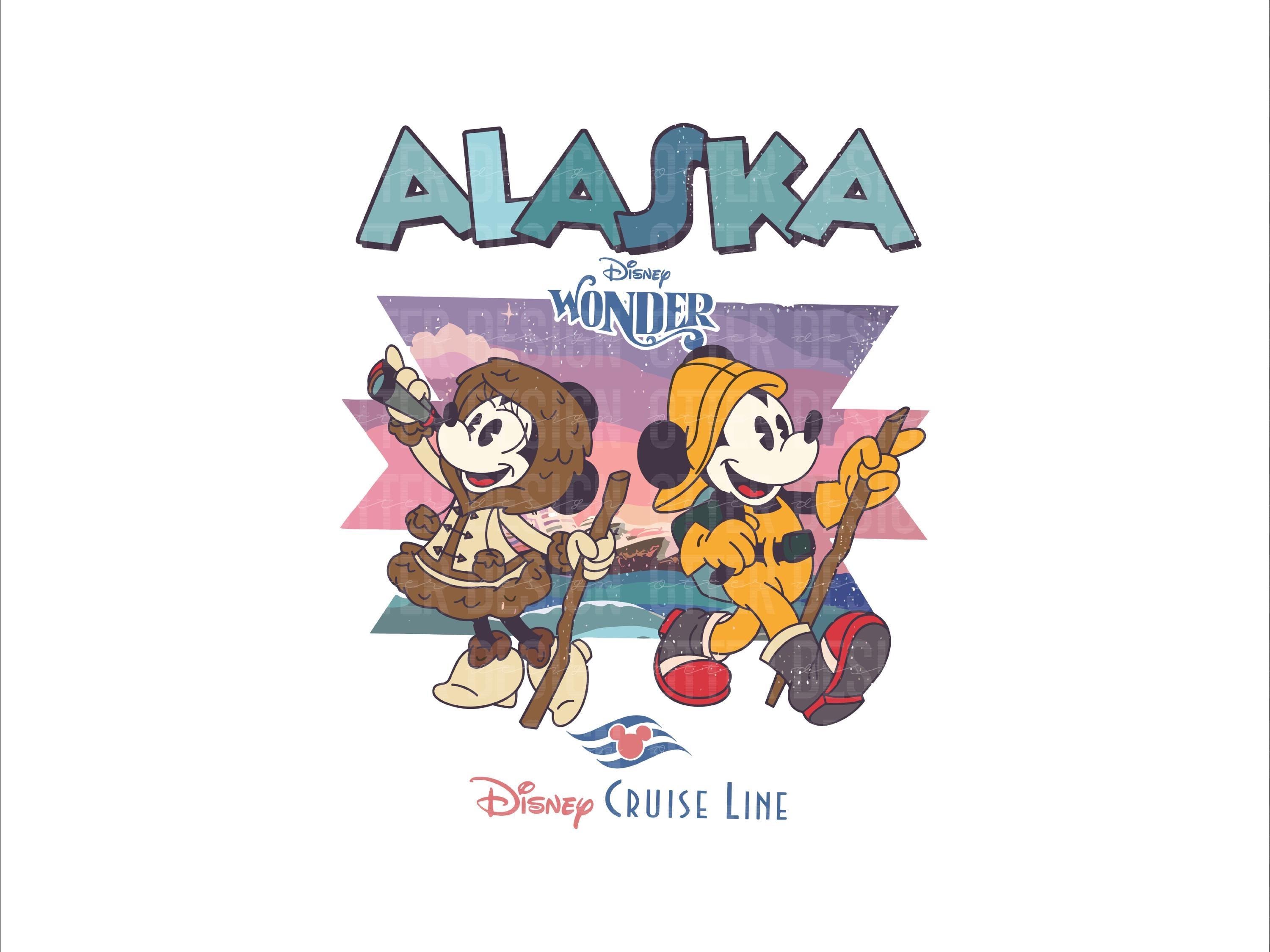 Retro Mouse Alaska Png, Cruise Line Alaska Wonder Png, Family Vacation ...