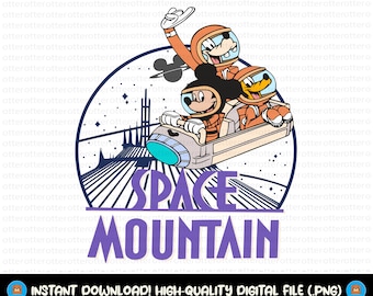 Mouse And Friends Space Mountain Png, Space Mountain Svg, Retro Mouse Png, Astronaut Mickey Png, Mickey Shirt Png, Family Trip Svg