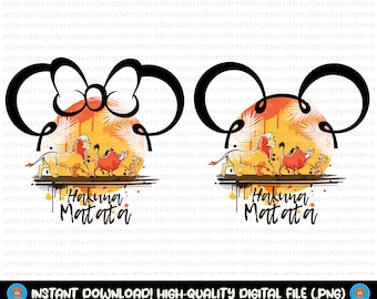 Hakuna Matata Svg Bundle, Hakuna Matata Svg, Family Trip Svg, Hakuna Matata, Lion King Simba Svg, Hakuna Matata Png, Mouse Family Svg