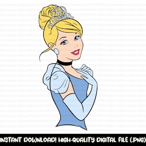 Prinzessin Cinderella Prinzessin zwart, süße Prinzessin zwar, Cinderella Cricut, Cinderella Geburtstag, Instant Download