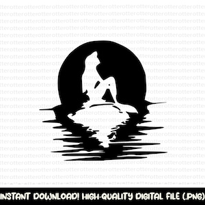 Ariel Png, Sirenita Png, Ariel Svg, Cricut Svg, Sirena Clipart, Sirenita Png, Princesa Png, Descarga Instantánea, Archivo Digital