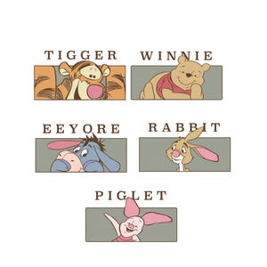 Bundle Retro Winnie The Pooh Svg, Winnie The Pooh Svg, Winnie The Pooh Sublimation,Family Vacation Png, Family Trip Png, Vacay Mode Png