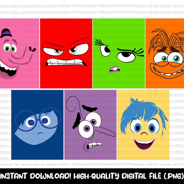 Inside Out Characters Svg, Inside Out Png, Inside Out Svg, Inside Out Sublimation, Digital File, Instant Download, Inside Out 2, Cricut File