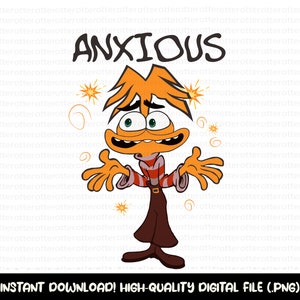 Anxiety Png, Anxiety Svg, Anxiety Svg For Cricut, Inside Out 2 Png Svg, Family Vacation Png, Sublimation, Anxiety Shirt Png, Digital File