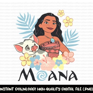 Retro Princess Moana Png, Moana Png, Retro Moana Svg, Moana Png, Moana Shirt Png, Instant Download, Digital File