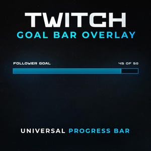 Twitch Goal Bar Overlay – Universal Progress Bar for OBS & StreamElements