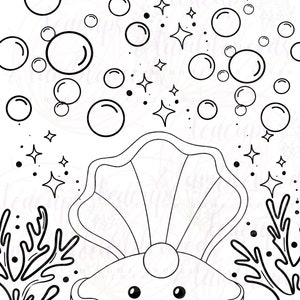Under the Sea PRINTABLE Coloring Book, Digital Download, Coloring Pages ...