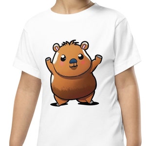 Capybara Toddler Short Sleeve Tee | Unisex, Available in 4 Sizes & 3 Colors
