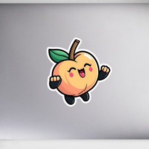 Peach Stick-E-Figure / adesivo, disponibile in 3 misure