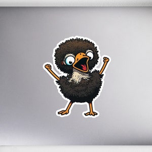 Ostrich Stick-E-Figure | Sticker, Available in 3 Sizes