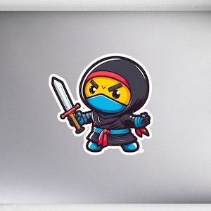 Ninja Stick-E-Figur | Sticker, in 3 Größen erhältlich