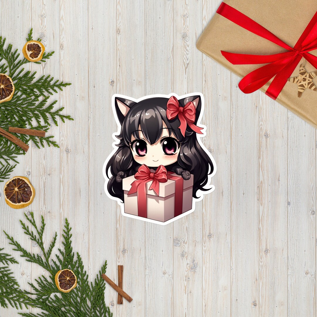 Anime Christmas Gift Stickefigure Christmas Sticker, Available in 3