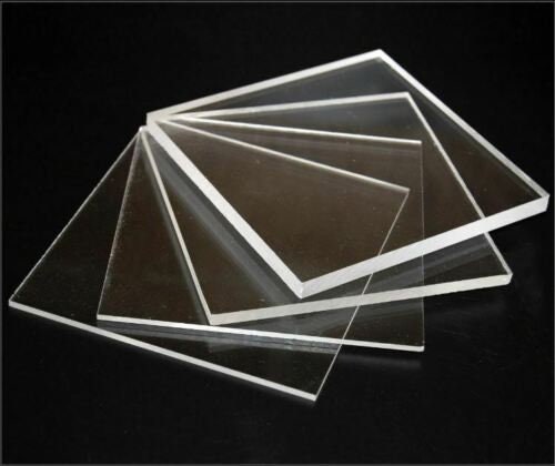 2 Clear Thin Plastic Sheet Easy to Cut .020 Gauge 6 X 12 for