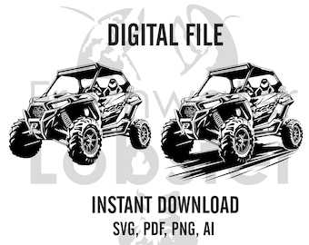 RZR 1000 Vector Image | svg, ai, pdf, png | side by side, SxS, SSV | Digital Image