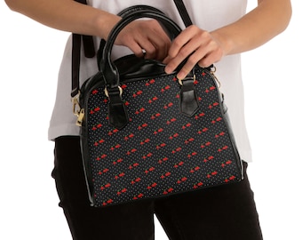 Shoulder Handbag Black Cherries