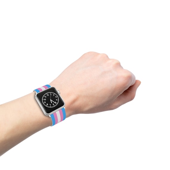 Transgender Flag Watch Band for Apple Watch Etsy
