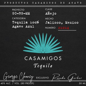 Añejo Custom Casamigos Mini Bottle Label - Digital Download