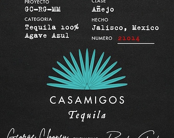 Añejo Custom Casamigos Mini Bottle Label - Digital Download